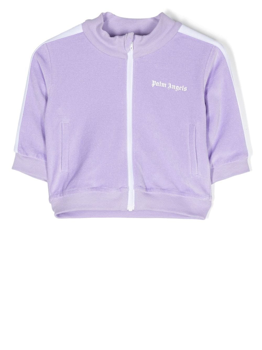 Shop Palm Angels Logo-print Track Jacket In Violett