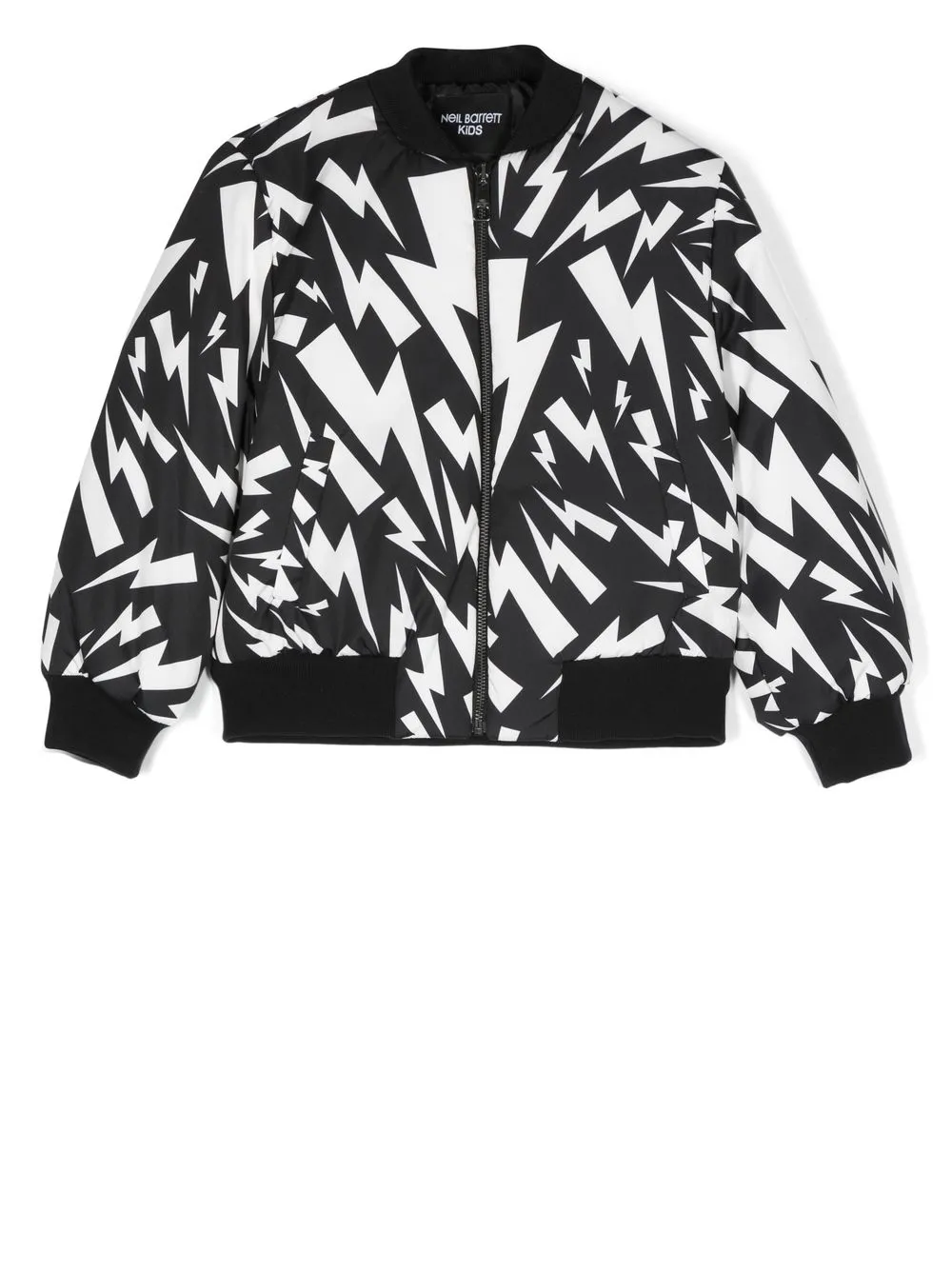 

Neil Barrett Kids chamarra bomber con cierre - 110/09 NERO BIANCO