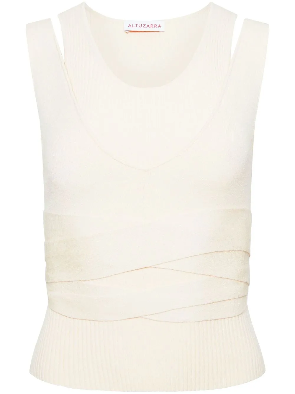 

Altuzarra Borr ruched vest - Neutrals