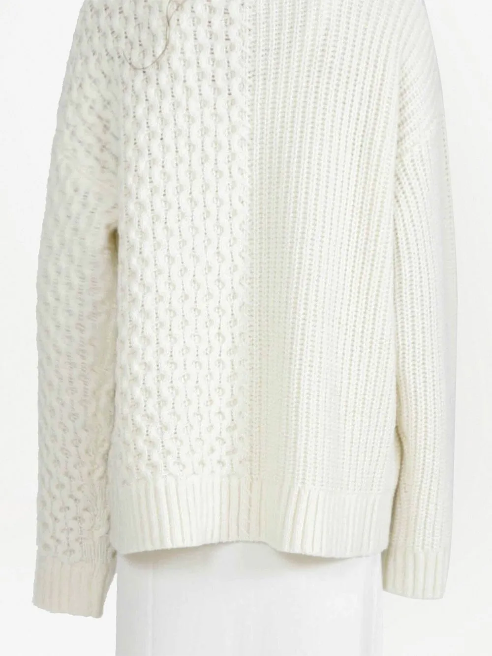 ALTU PATCHWORK KNITTED SWEATER