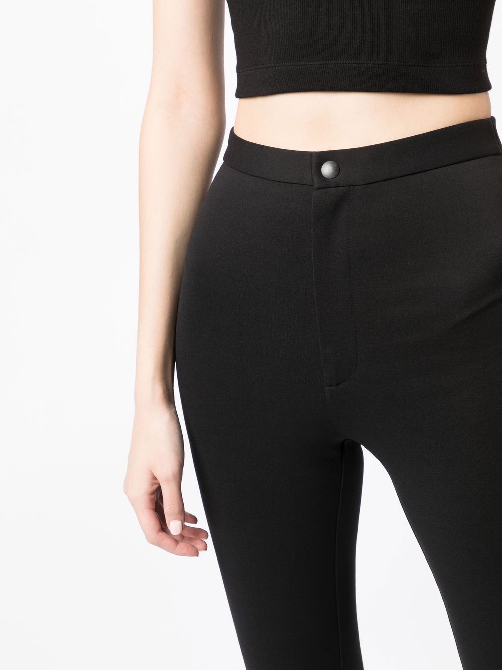 Shop Wardrobe.nyc High-waist Skinny Trousers In Black