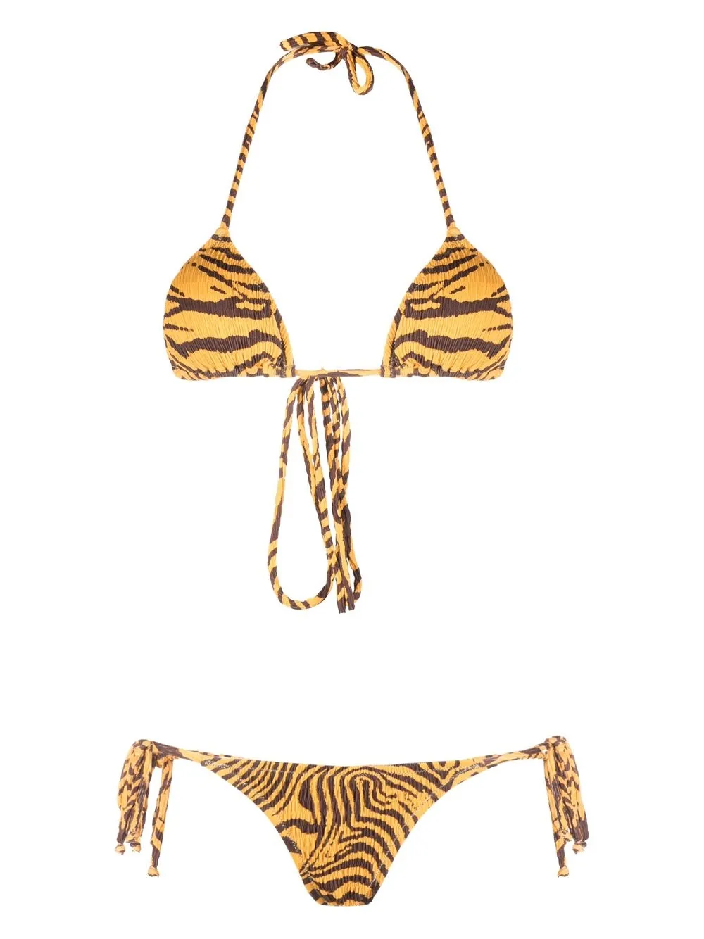 

Reina Olga Miami tiger-print bikini set - Yellow