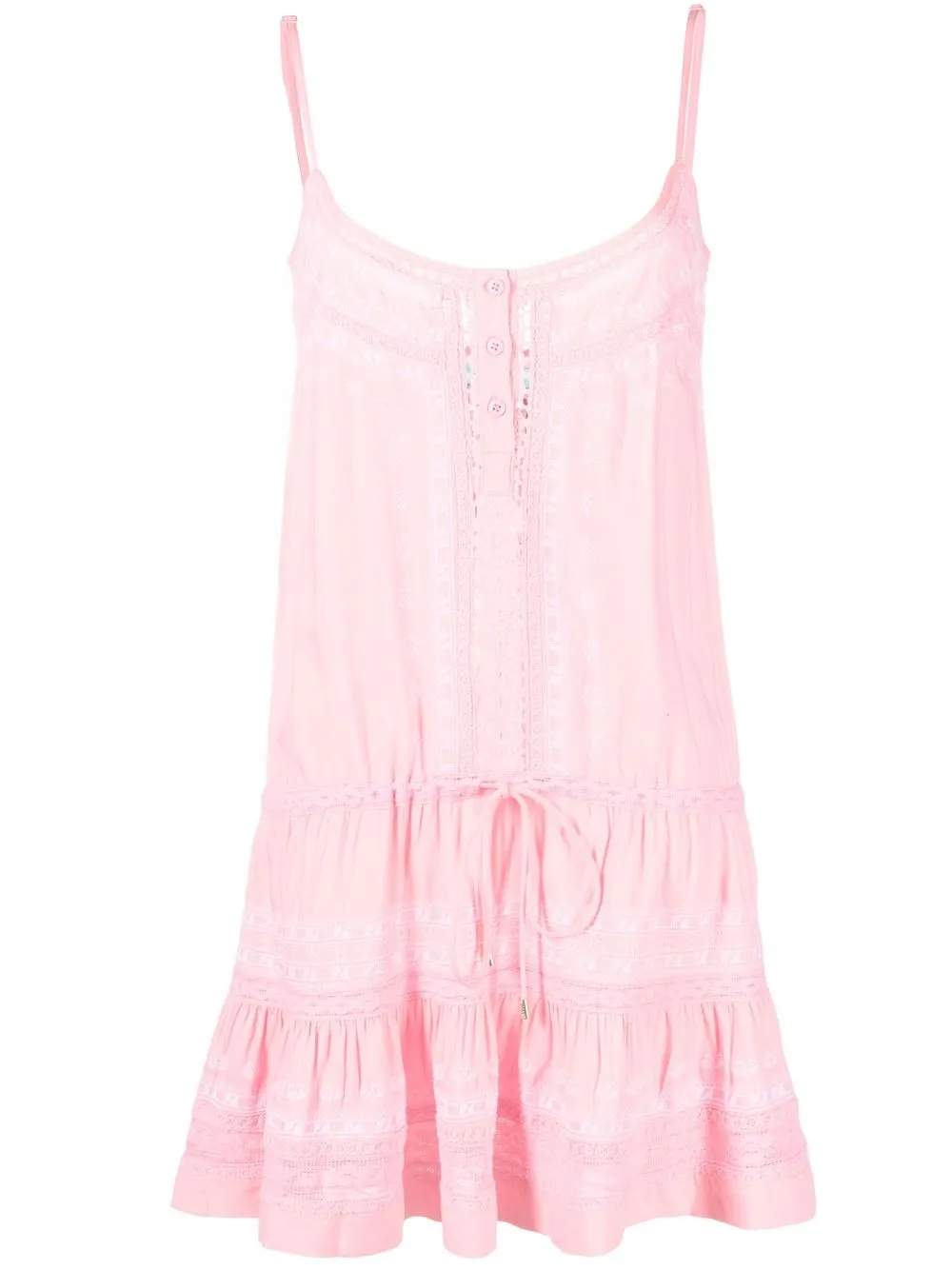 

Melissa Odabash Karen embroidered minidress - Pink