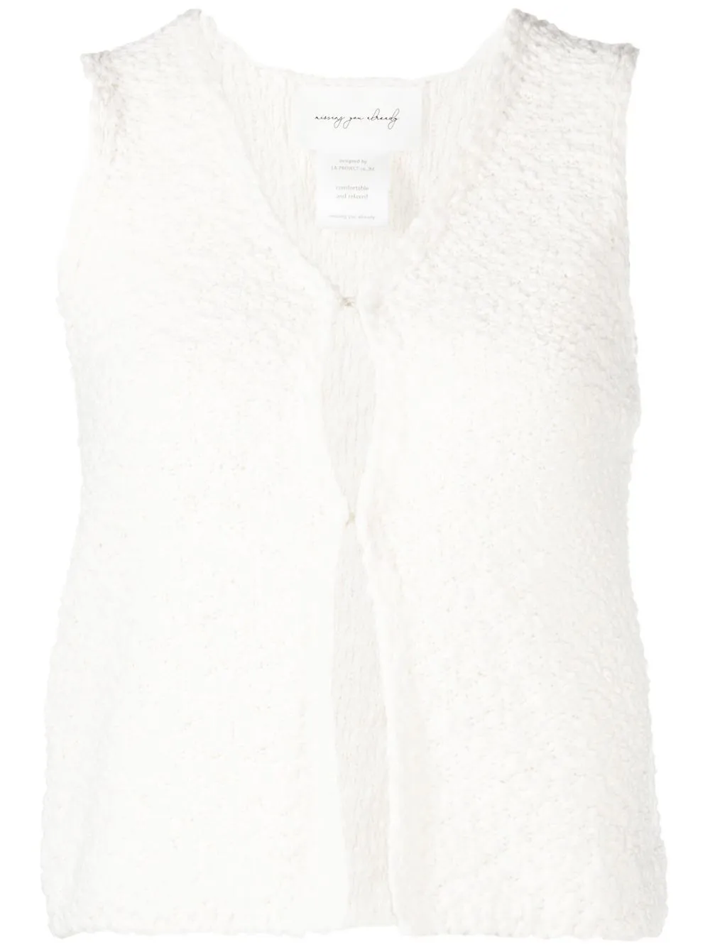 

Missing You Already knitted cami top - White