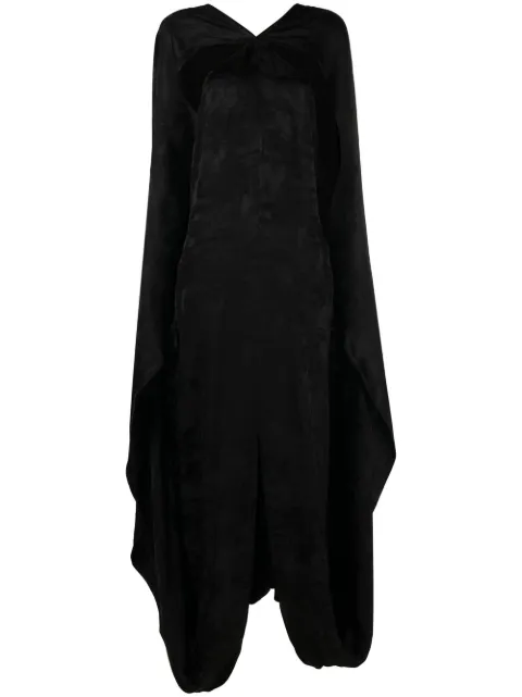 Taller Marmo cape-style sleeveless gown