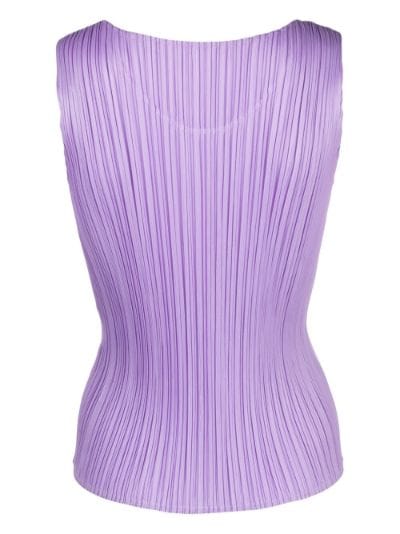 Monthly Colors March plissé tank top | Pleats Please Issey Miyake