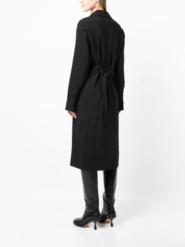 【LEMAIRE】ロングシャツドレス LEMAIRE ツイスト シャツドレス | グリーン | FARFETCH JP