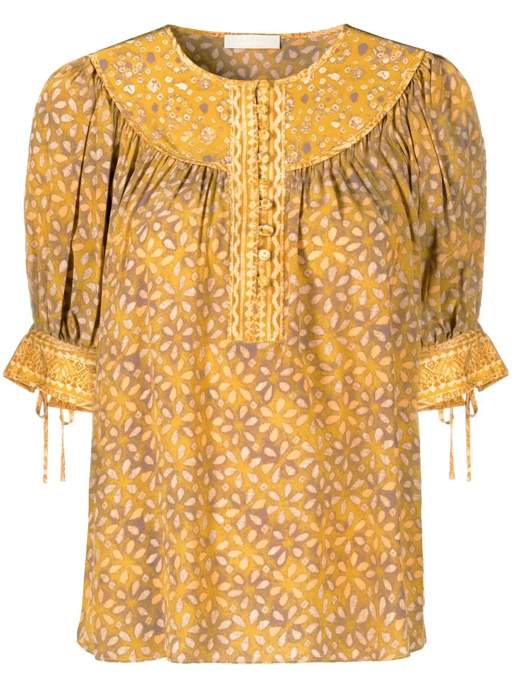 

Ulla Johnson Diana floral-print blouse - Yellow