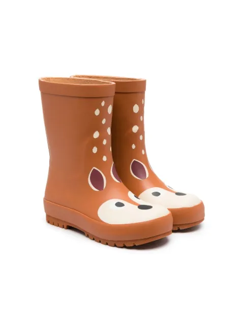 Stella McCartney Kids deer-print rubber boots