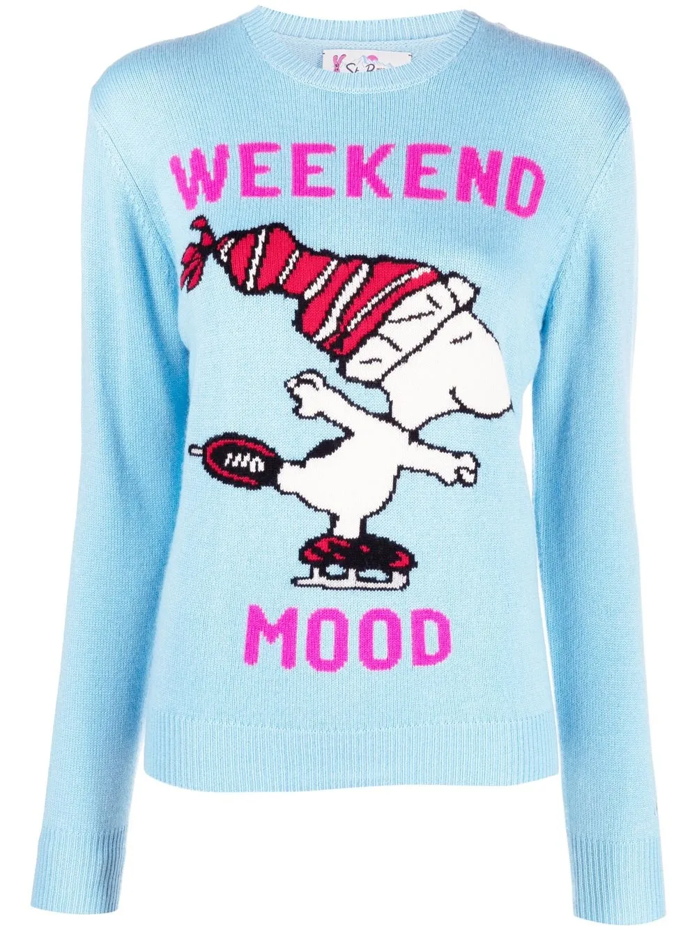 

MC2 Saint Barth New Cortina Queen intarsia-knit jumper - Blue
