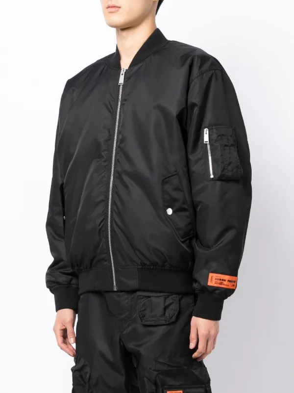 Heron Preston logo-patch Bomber Jacket - Farfetch