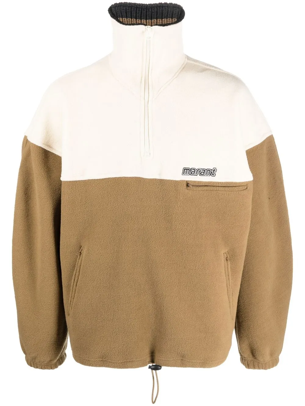 

Isabel Marant sudadera con aplique del logo - Verde
