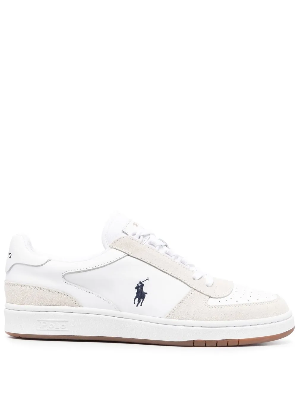 

Polo Ralph Lauren Court logo-embroidered sneakers - White