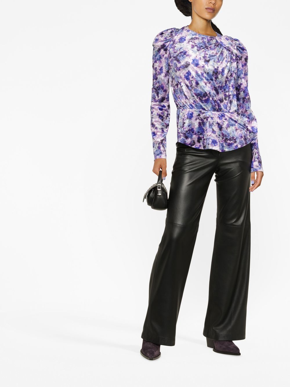 ISABEL MARANT Blouse met bloemenprint - Paars