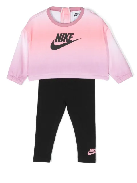 Nike Kids logo-print tracksuit set