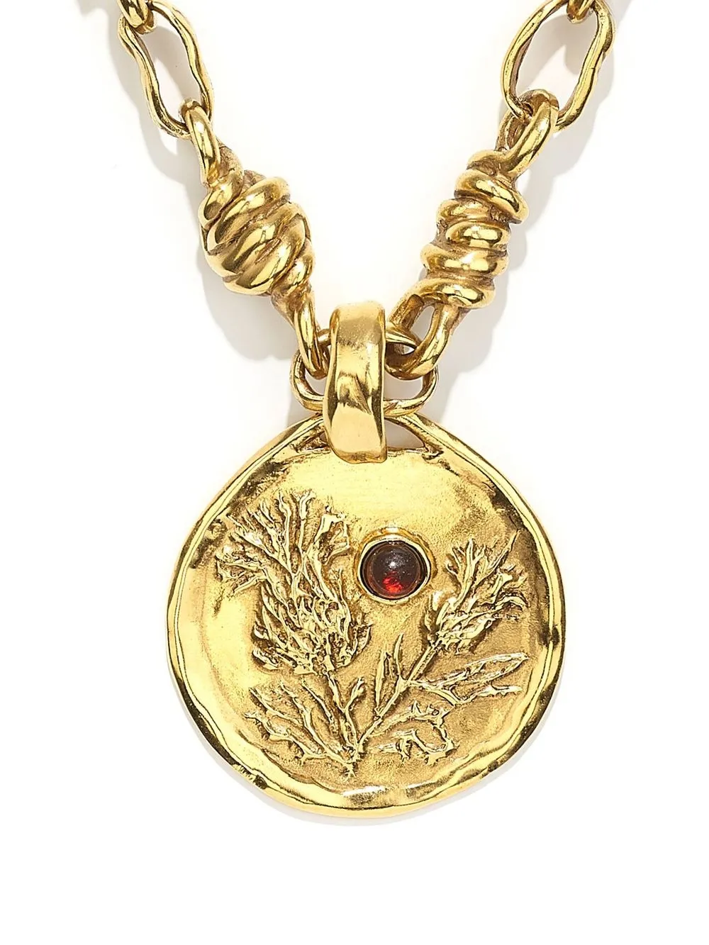 

Goossens Talisman Barrie Chardon medal necklace - Gold