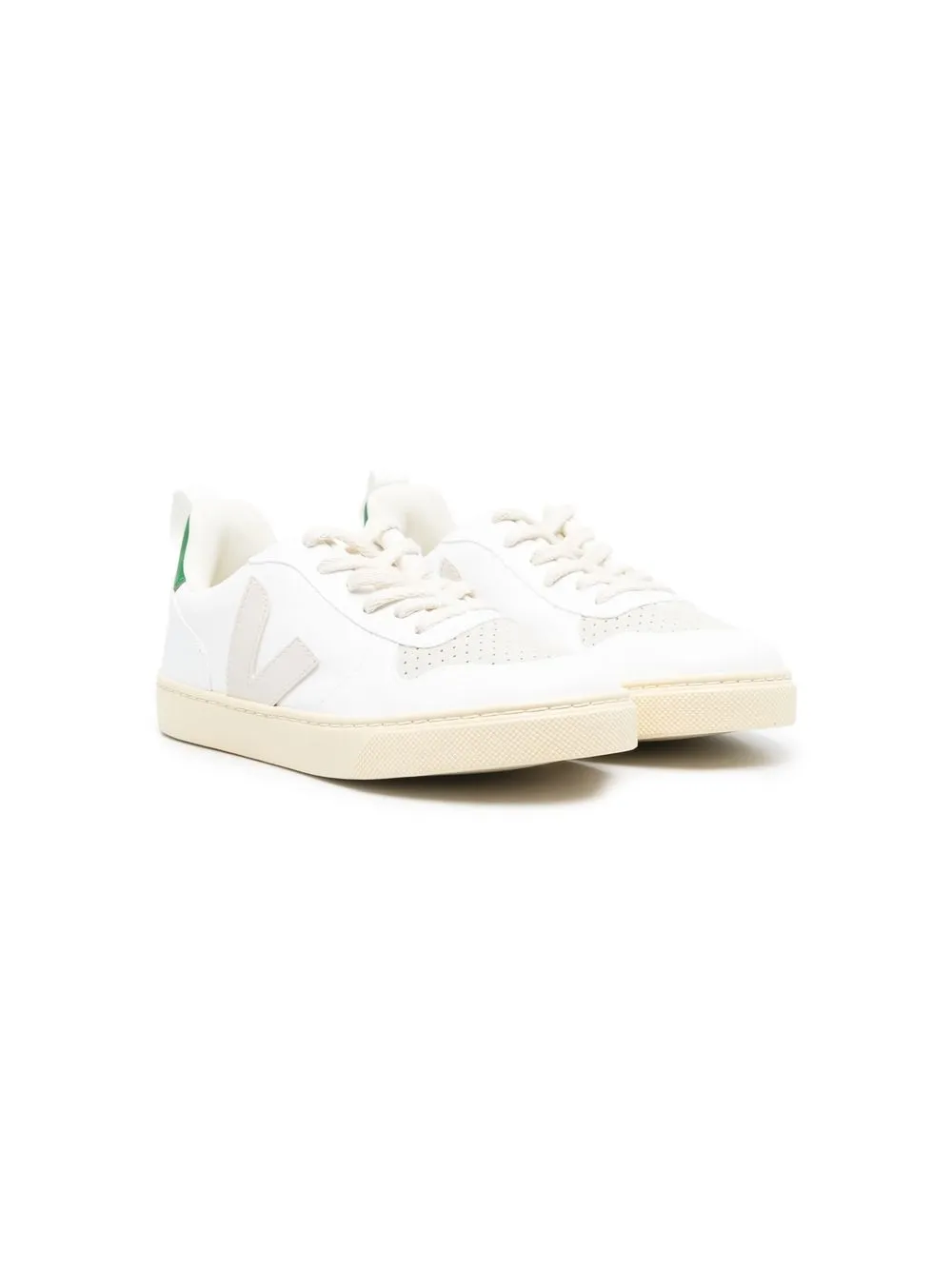 

VEJA logo-patch lace up sneakers - White