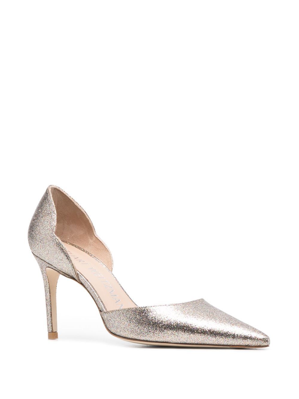 Stuart Weitzman Dorsay Glitter 90mm Pumps - Farfetch