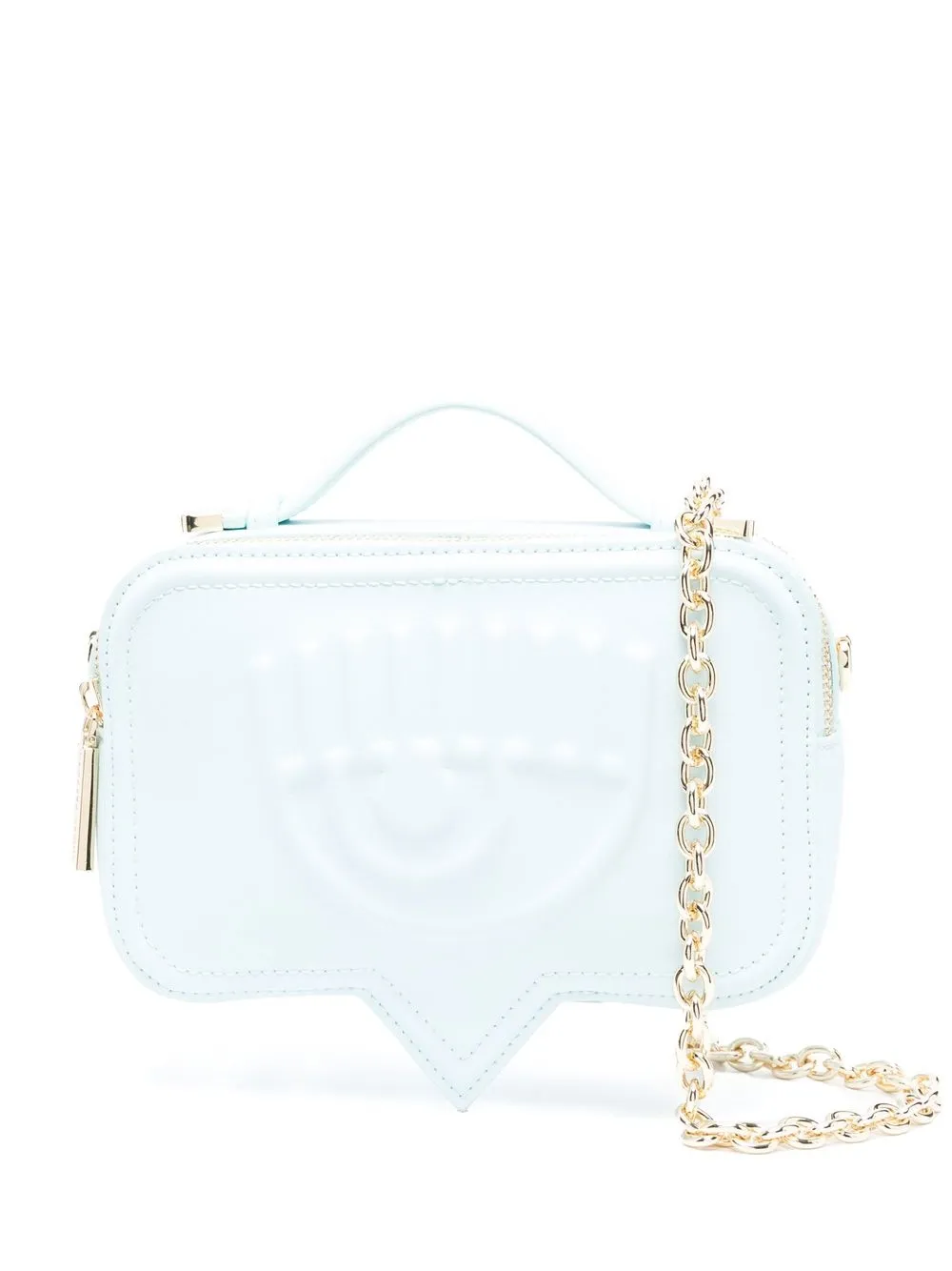 

Chiara Ferragni Eyelink chain-link crossbody bag - Blue