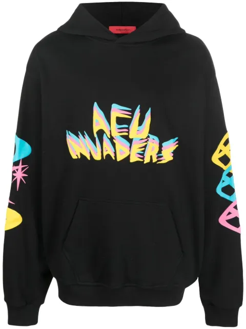 acupuncture 1993 logo印花连帽衫