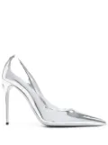 Dolce & Gabbana 110mm metallic-finish pumps - Grey