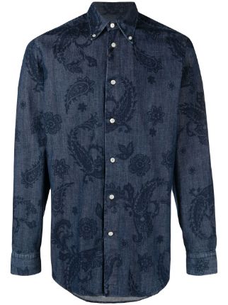 ETRO paisley-print long-sleeved Shirt - Farfetch