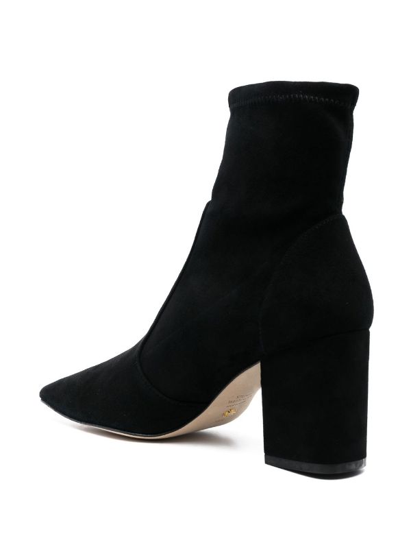 Stuart weitzman black on sale suede ankle boots