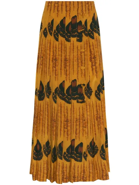 Altuzarra patterned pleated skirt