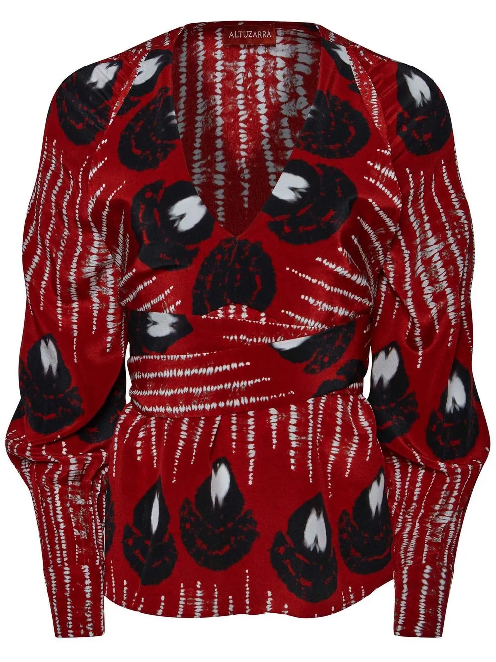 

Altuzarra Dagur teadrop-print blouse - Red