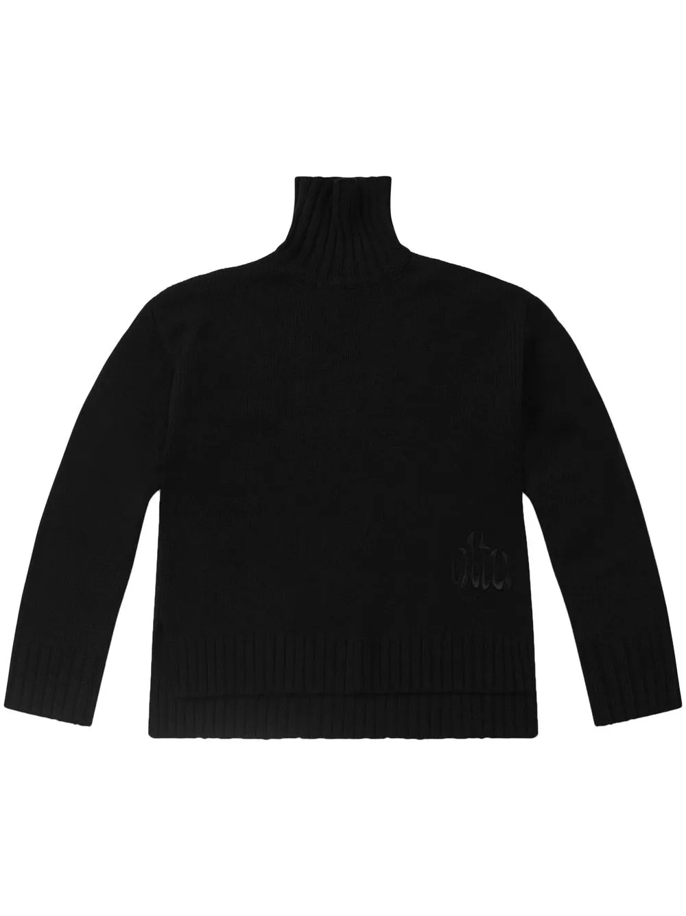 altu roll-neck knitted jumper - Black
