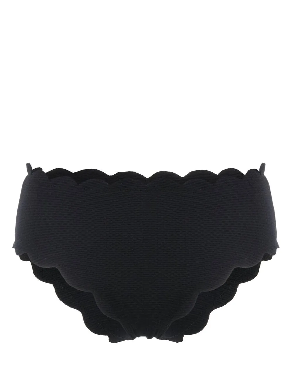 

Marysia scallop edge bikini bottoms - Black