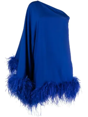 Blu Caftano con frange Mrs Ross Farfetch Donna Abbigliamento Vestiti Caftani 
