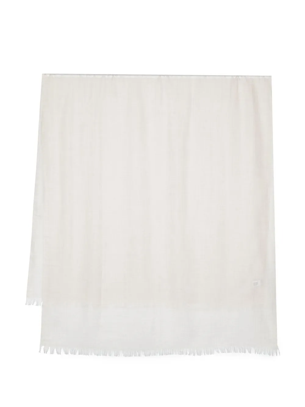 Brunello Cucinelli frayed lightweight scarf - Neutrals