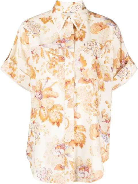 ALEMAIS floral-print short-sleeve shirt