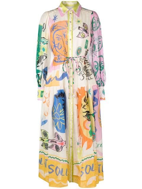ALEMAIS Kleid mit grafischem Print