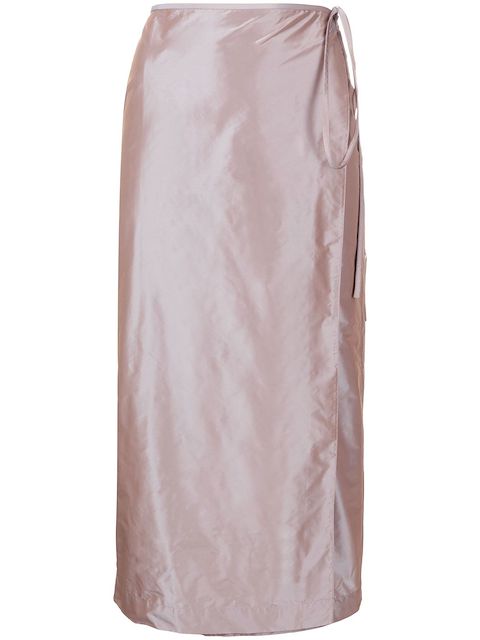 Rejina Pyo Adela iridescent wrap skirt