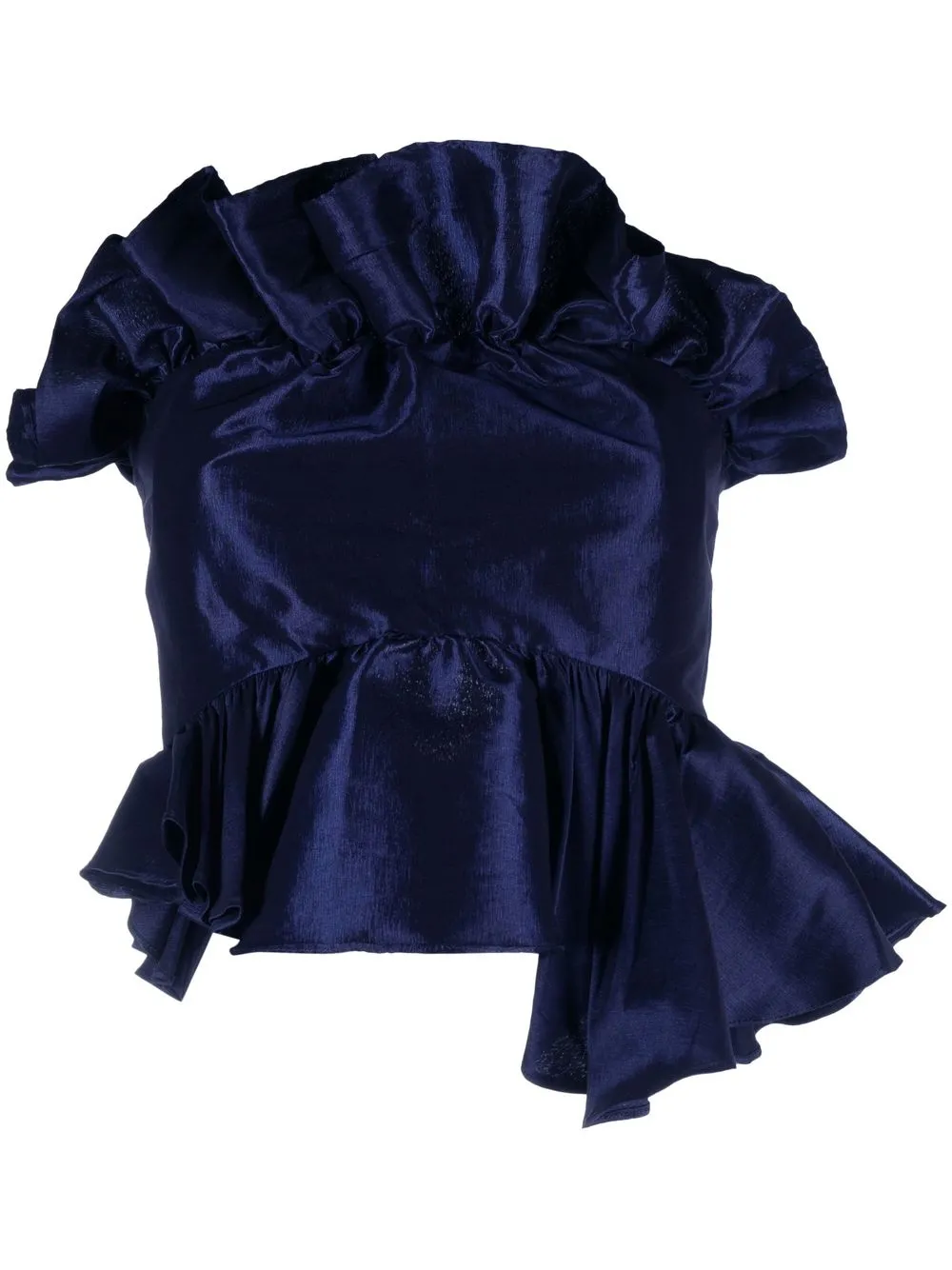 

Kika Vargas Jette taffeta strapless top - Blue