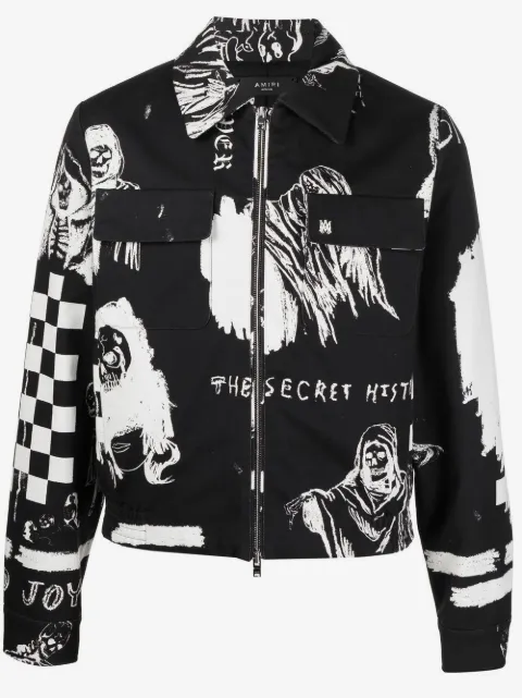 AMIRI graphic-print shirt jacket