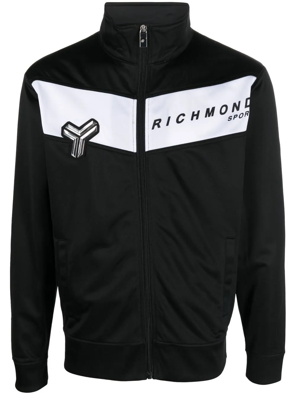 

John Richmond sudadera con parche del logo - Negro