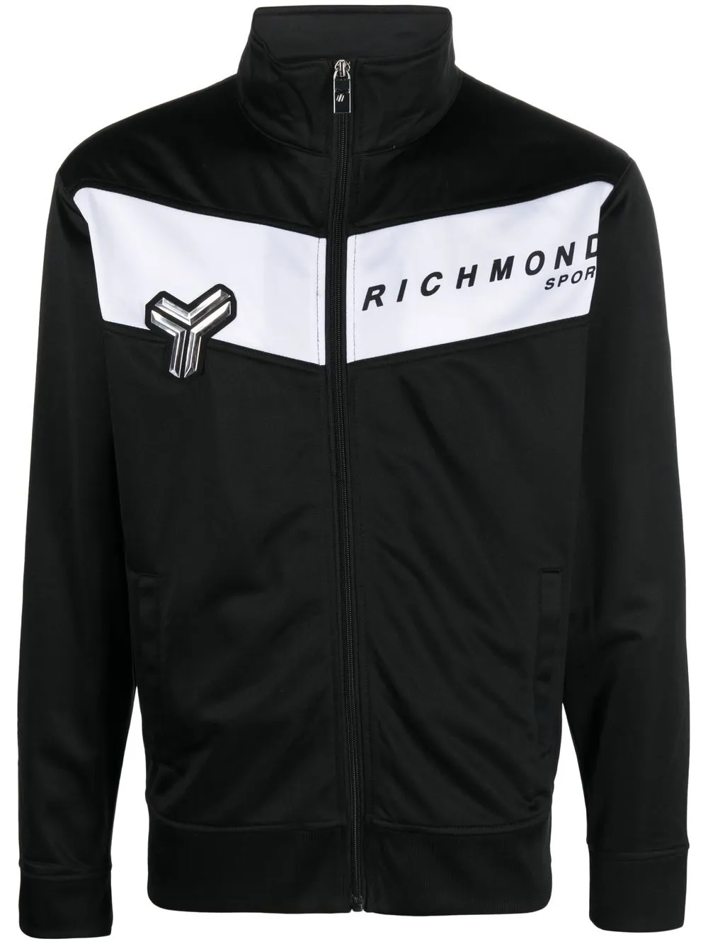 

John Richmond sudadera con parche del logo - Negro