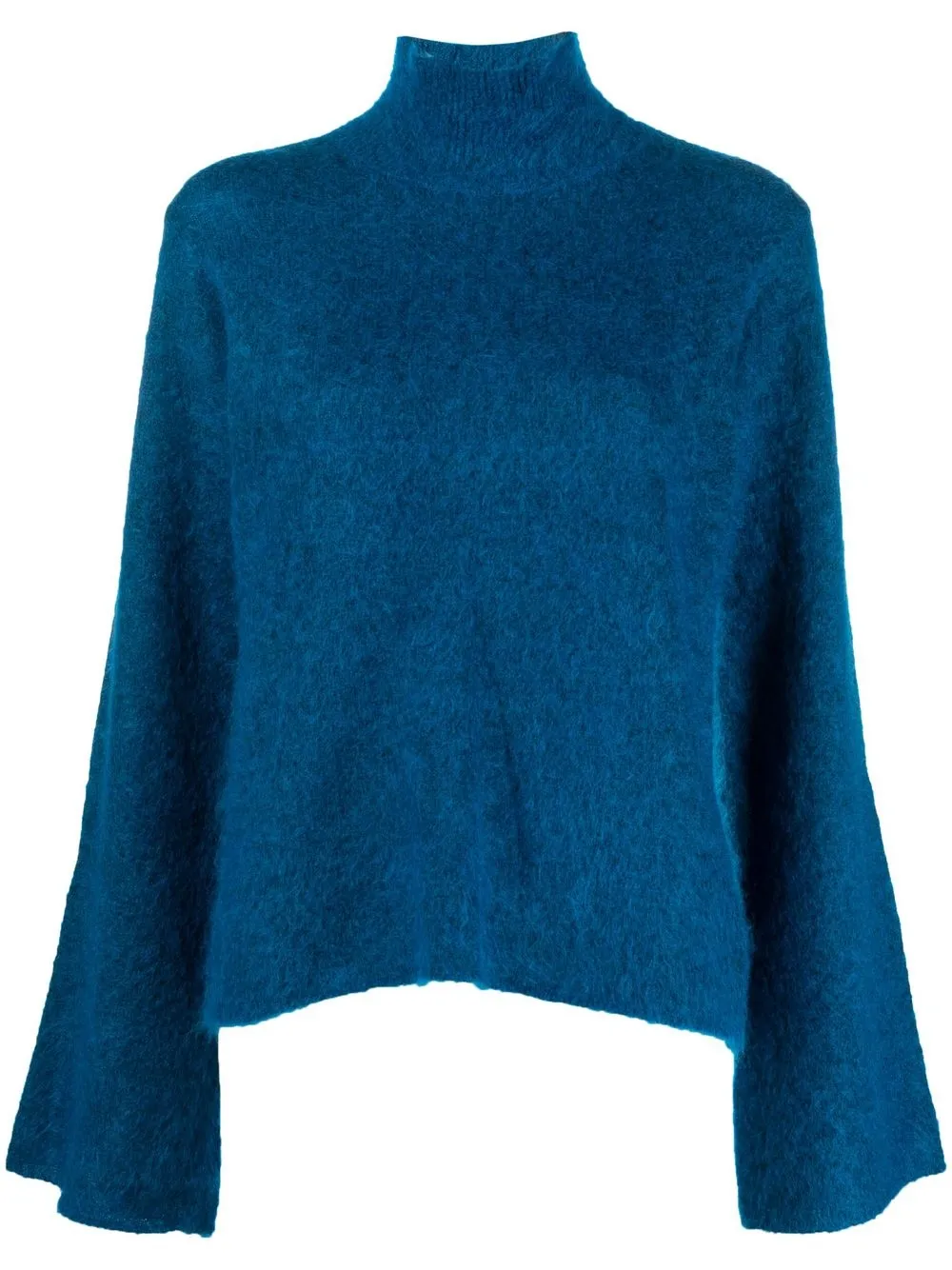 

Gestuz Manadagz flared knitted top - Azul