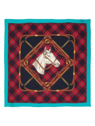 Gucci on sale horse scarf