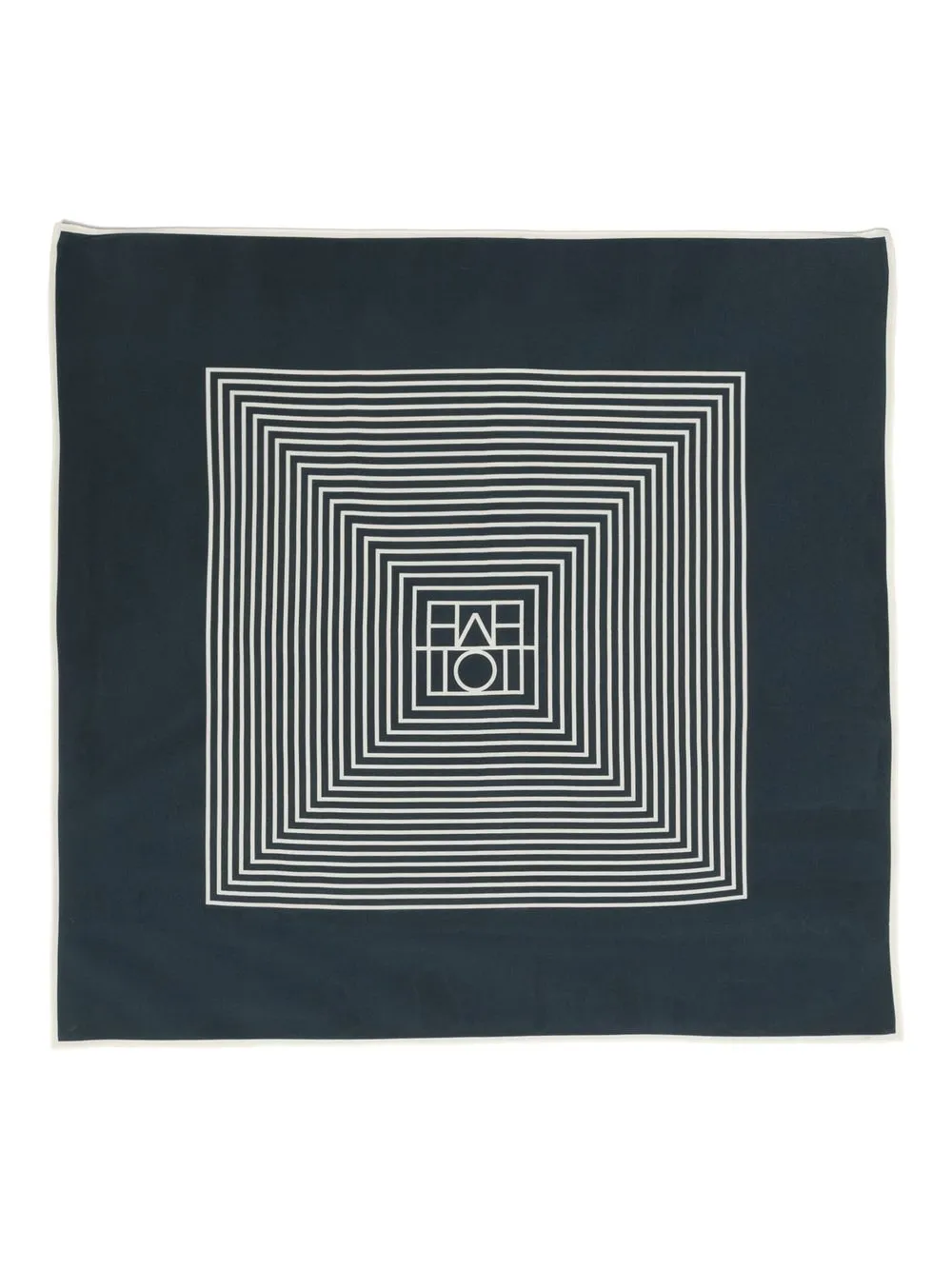 

TOTEME logo-print square scarf - Blue