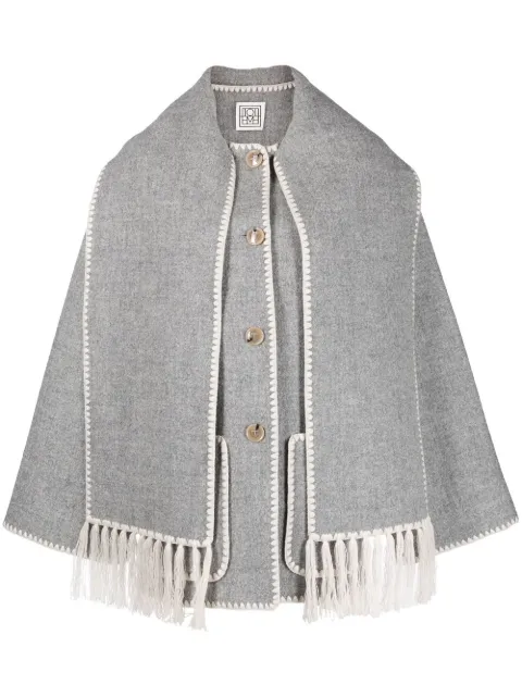TOTEME scarf-collar wool-blend jacket