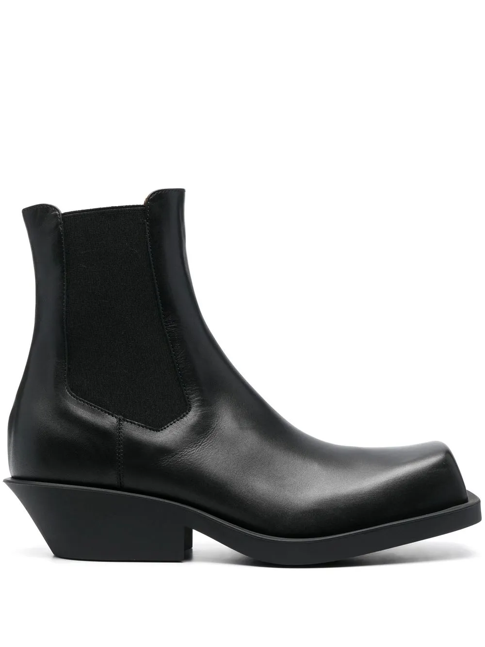 

Marni square-toe leather ankle boots - Black