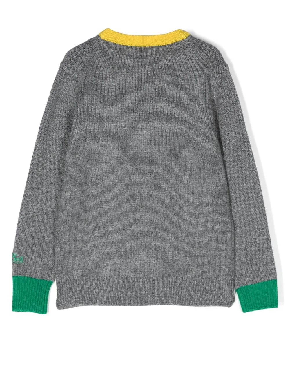  Mc2 Saint Barth Kids Pullover Mit Logo Stickerei   Grau 