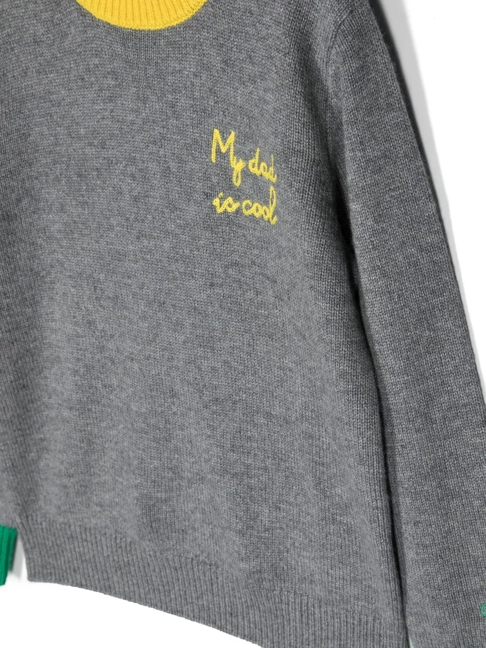  Mc2 Saint Barth Kids Pullover Mit Logo Stickerei   Grau 