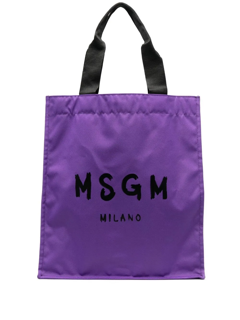 

MSGM tote con logo estampado - Morado