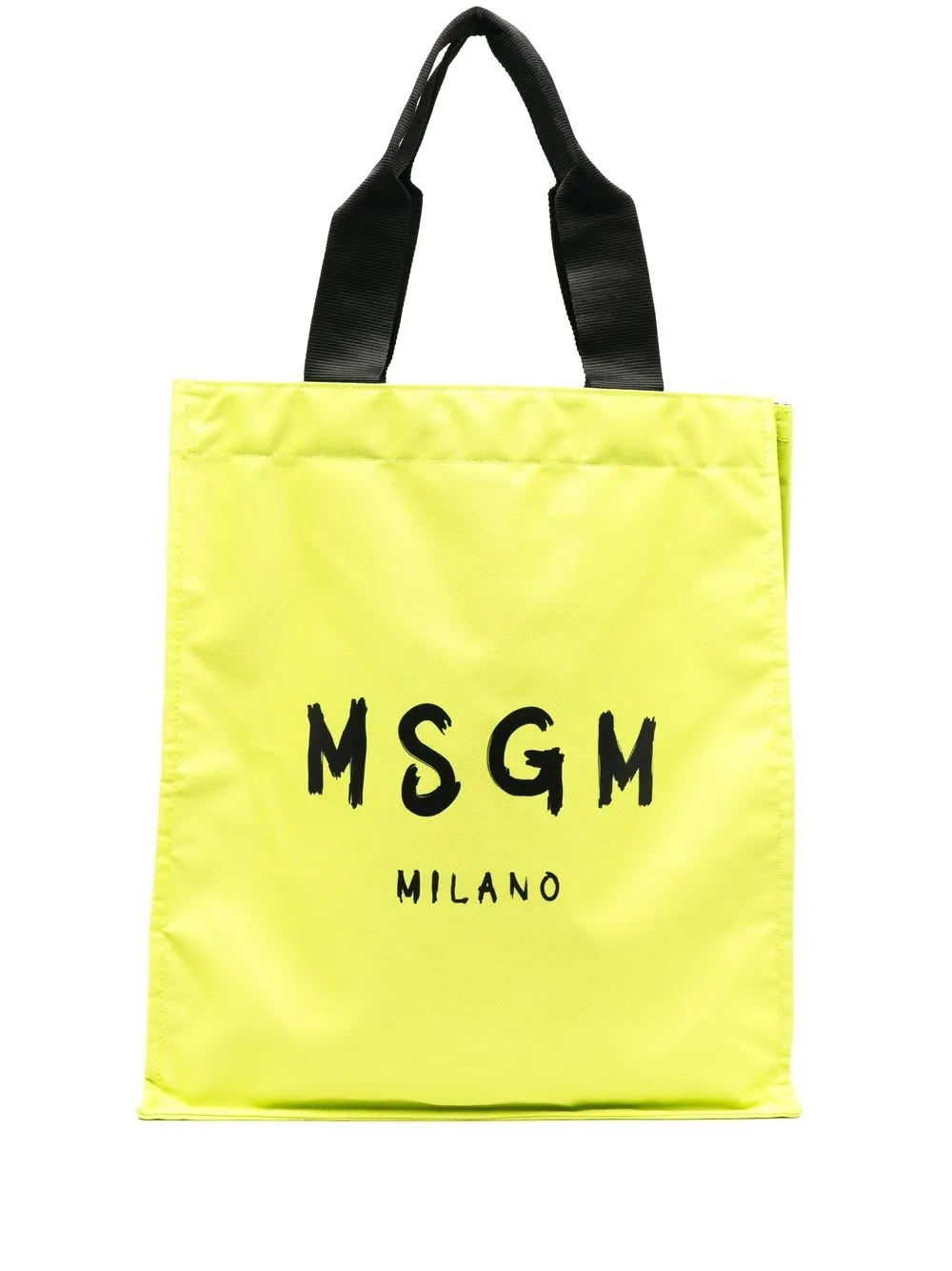 

MSGM tote con logo estampado - Verde