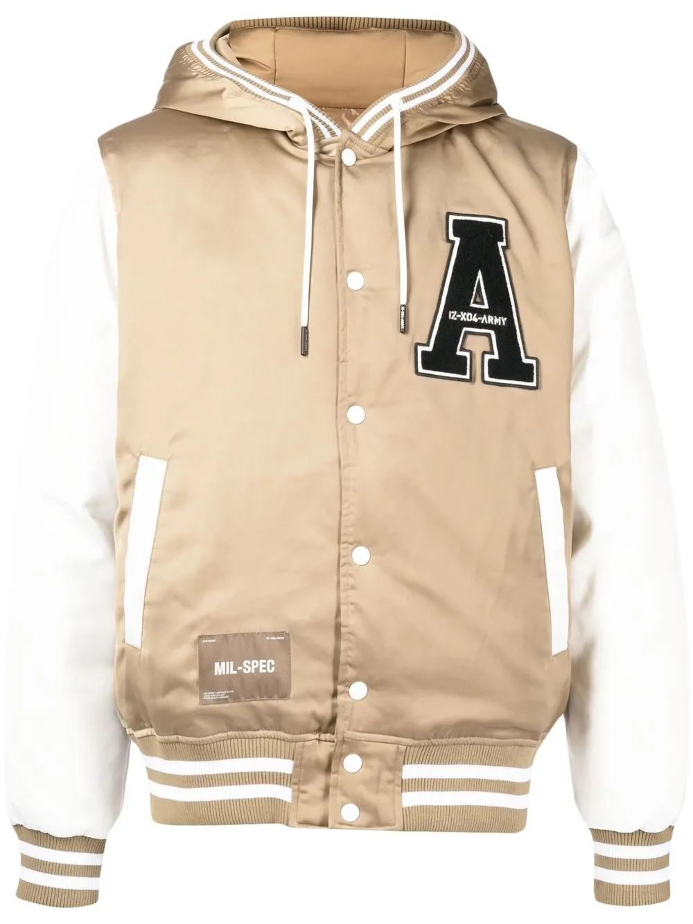 

izzue high-shine bomber jacket - Brown